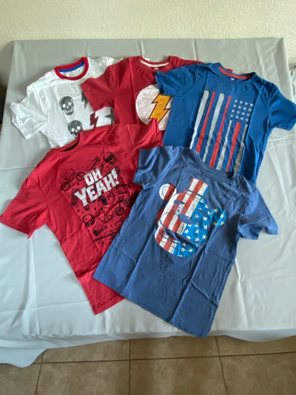5 T-Shirts Bundle Big Kids size XL Boy